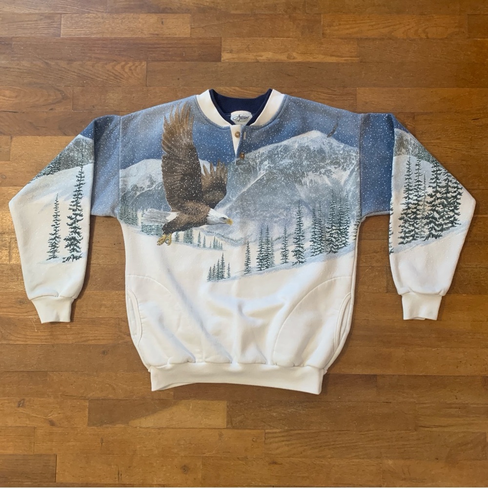 Vintage 90s Artisans Crewneck Eagle Sweatshirt
